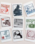 Linocut Greeting Cards