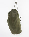 US army duffle from world war 2 - leather pocket - side handle - vintage - antique dealer 