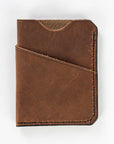 The Anchor Pocket wallet made from Maine leather and high-quality thread - handmade