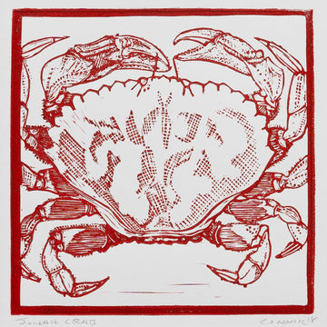 Linocut Print - 'Jonah Crab'