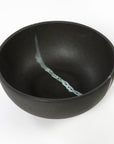 Soup Bowls | Black with Blue Accents