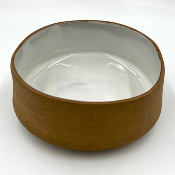 Large Textured Brown Bowl