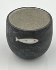 Raku Tumbler with Accents