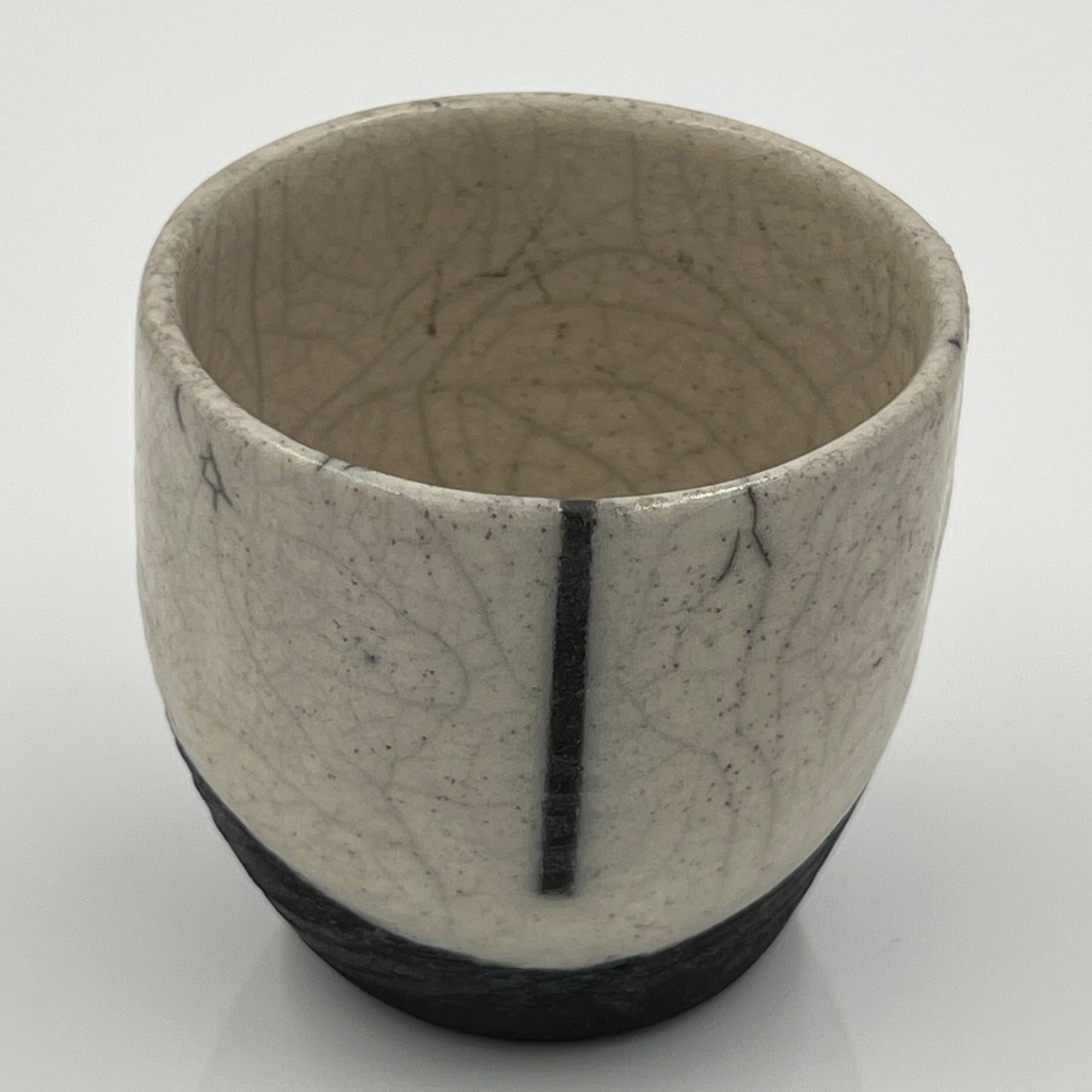 Raku Tumbler with Accents