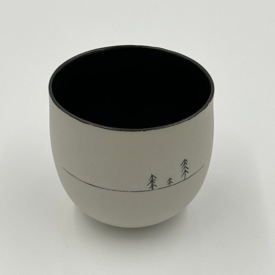 Porcelain Tumbler with Trees