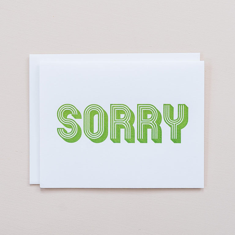 Sorry - Green – Venn + Maker
