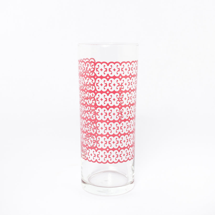 strength glass in red - adinkra - traditional symbology of Ghanaian Heritage