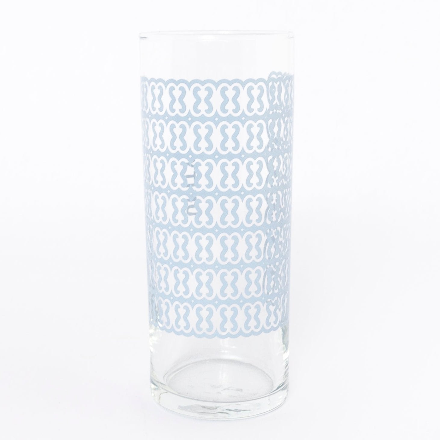 unity glass in light blue - adinkra - traditional ghanaian symbols