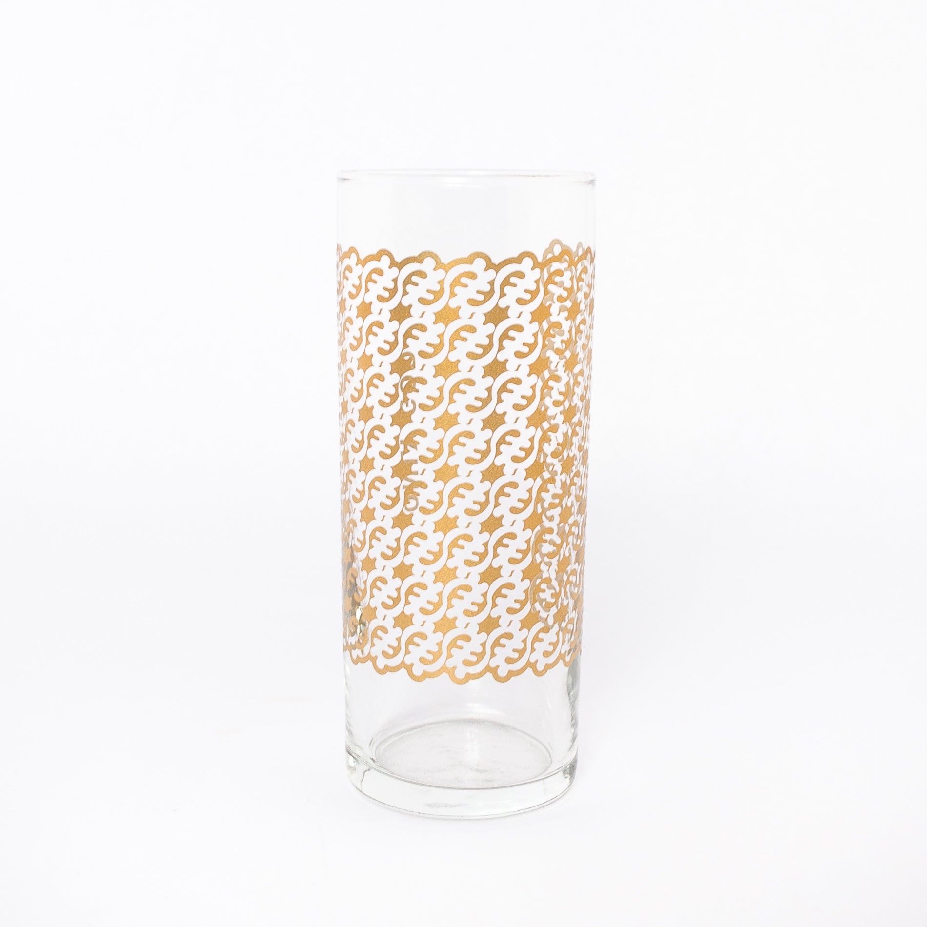 only god glass in gold - symbol glassware - traditional Ghanaian symbols - Adinkra