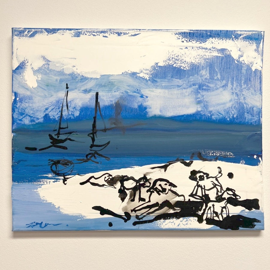Erin McGee Ferrell - 'Dogs with Boats II'