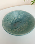 Turquoise Ceramic Serving Bowl