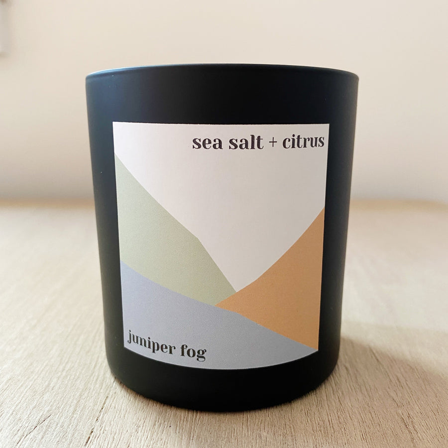 Sea Salt + Citrus Coconut Wax Candle by Juniper Fog