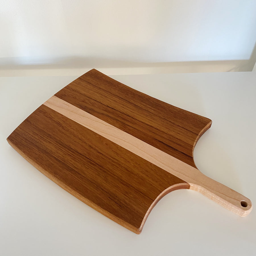 Serving Board - Mahogany + Curly Maple