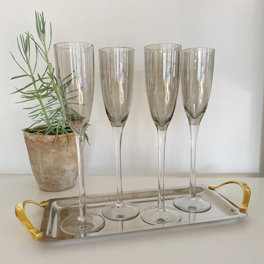 Extra tall French Champagne Flutes – Venn + Maker