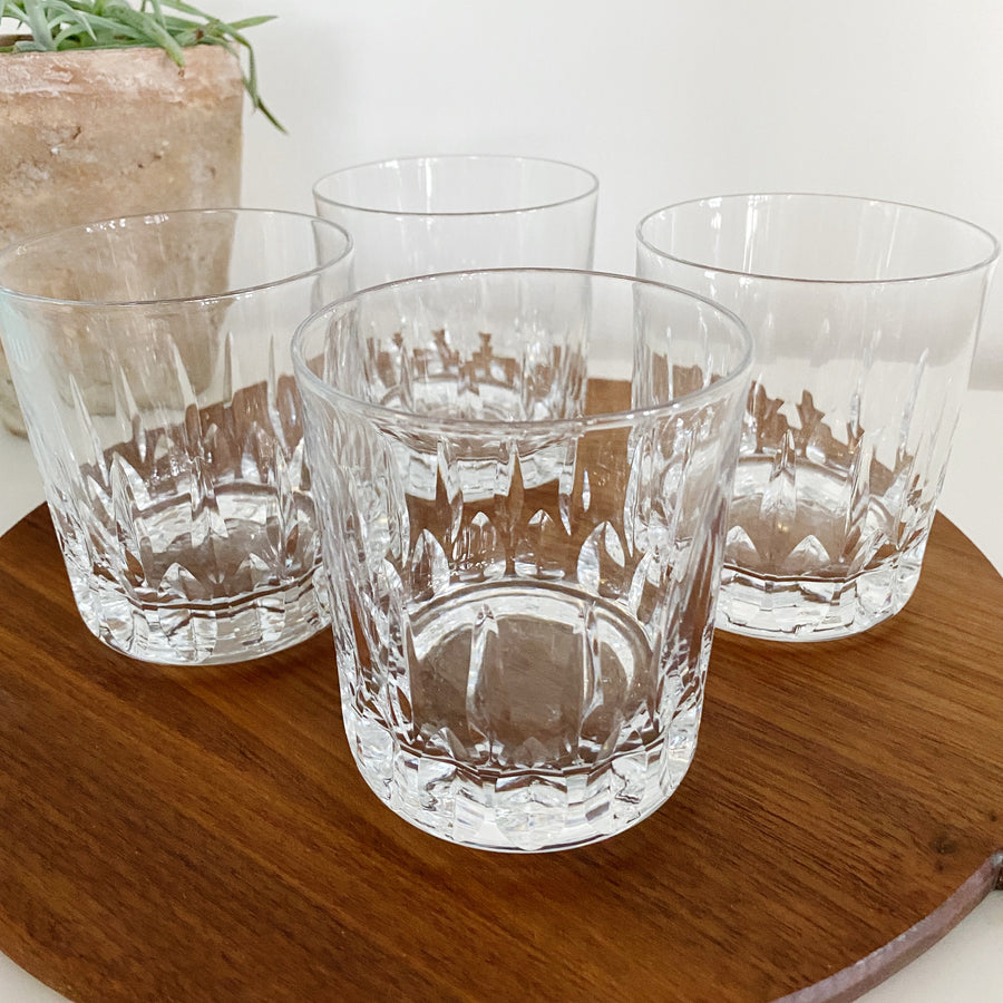 Vintage Crystal Scotch Glasses