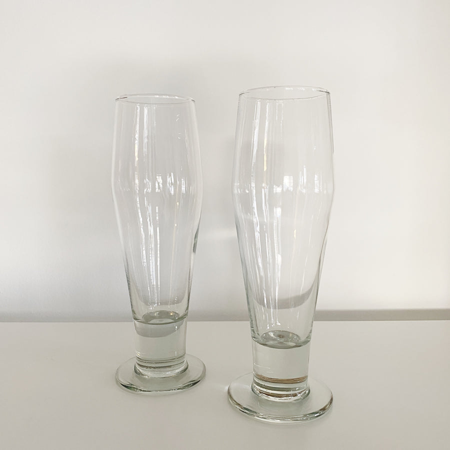 Vintage Pilsner Beer Glasses