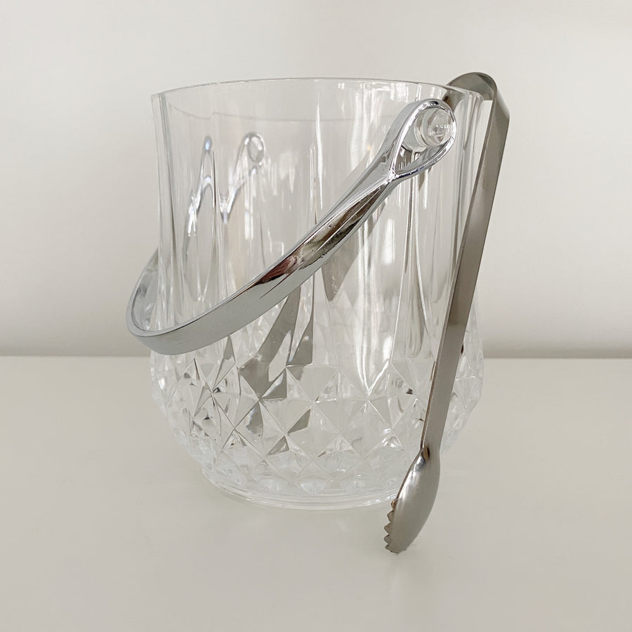 Vintage Mini Crystal Cut Ice Bucket