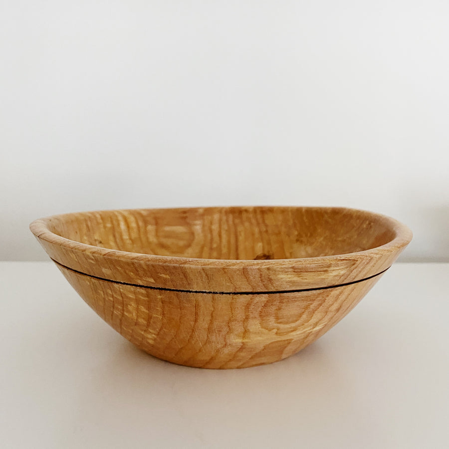 Spalted Maple Bowl - Small Grooved