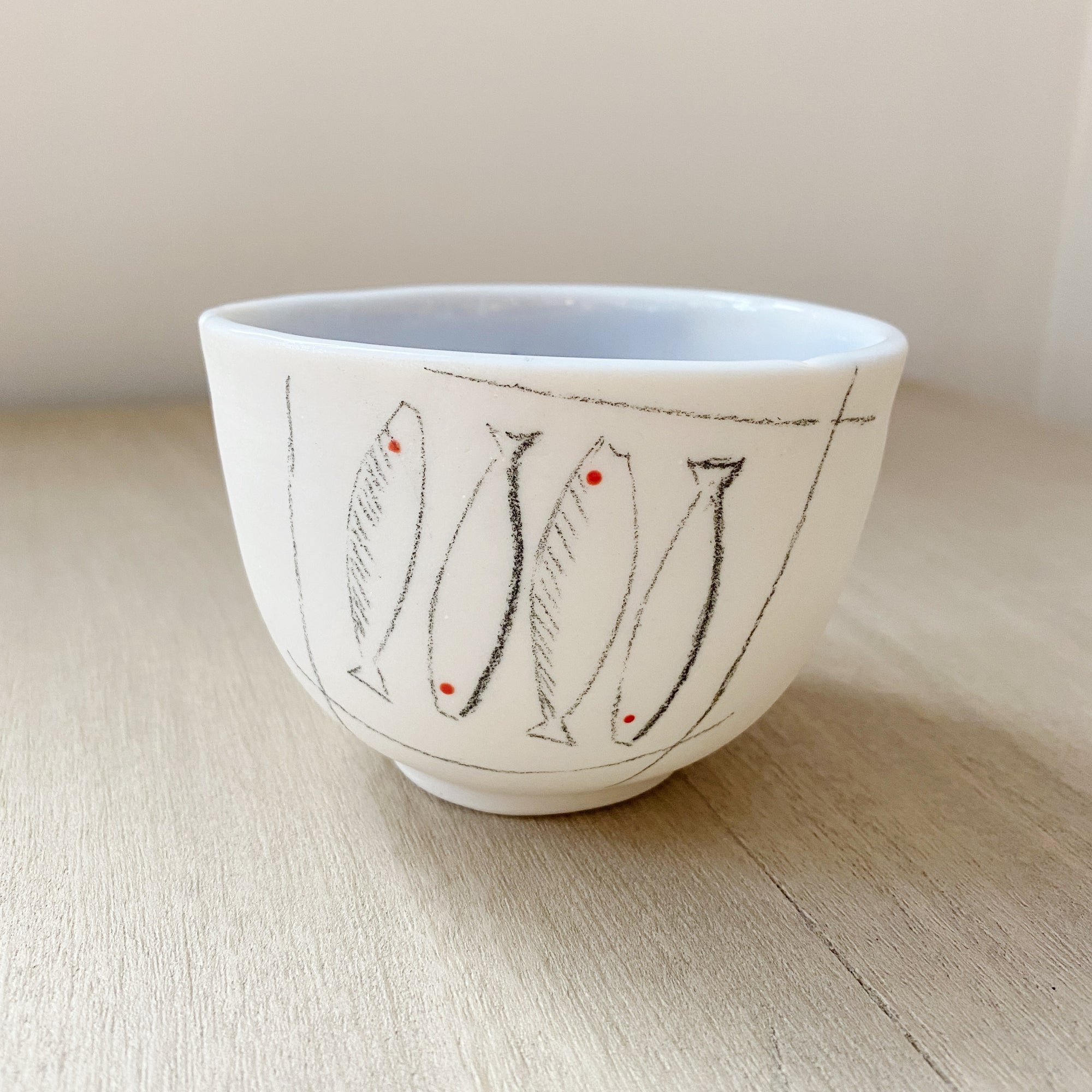 Porcelain Tumbler - Four Fish II