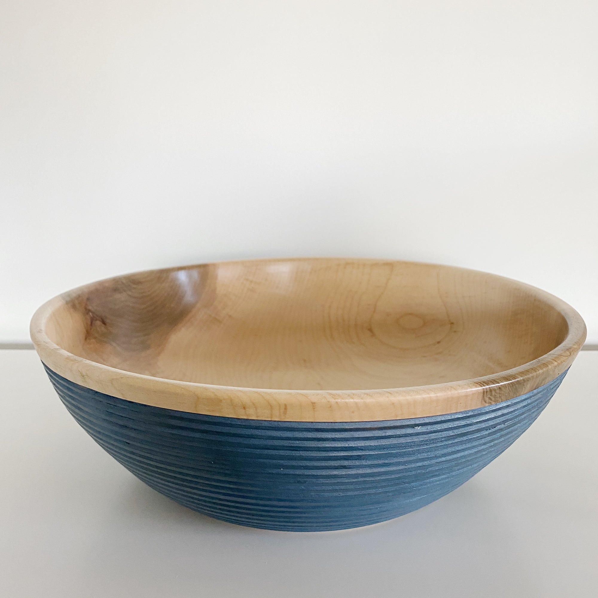 Indigo Maple Wood Bowls