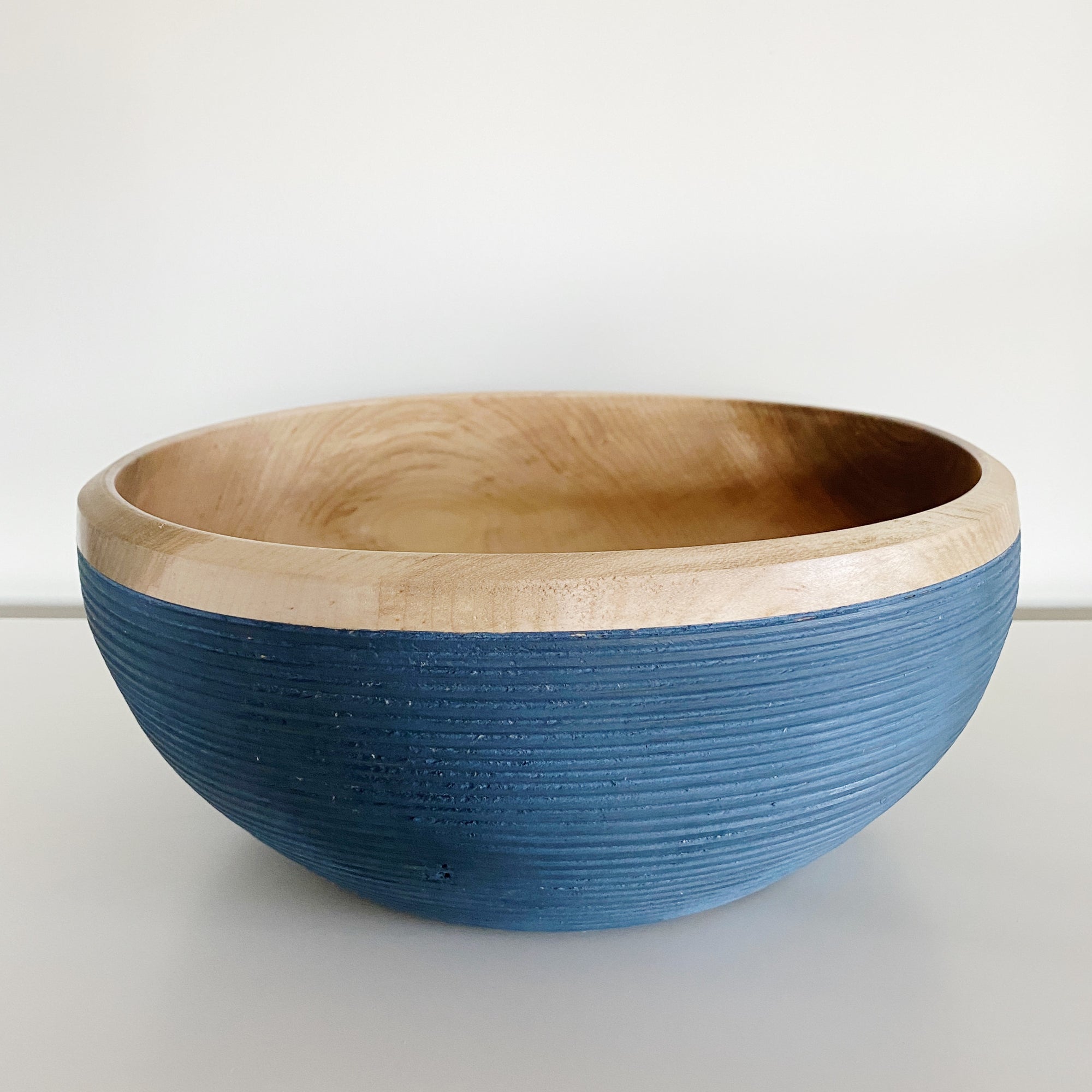 Indigo Maple Wood Bowls