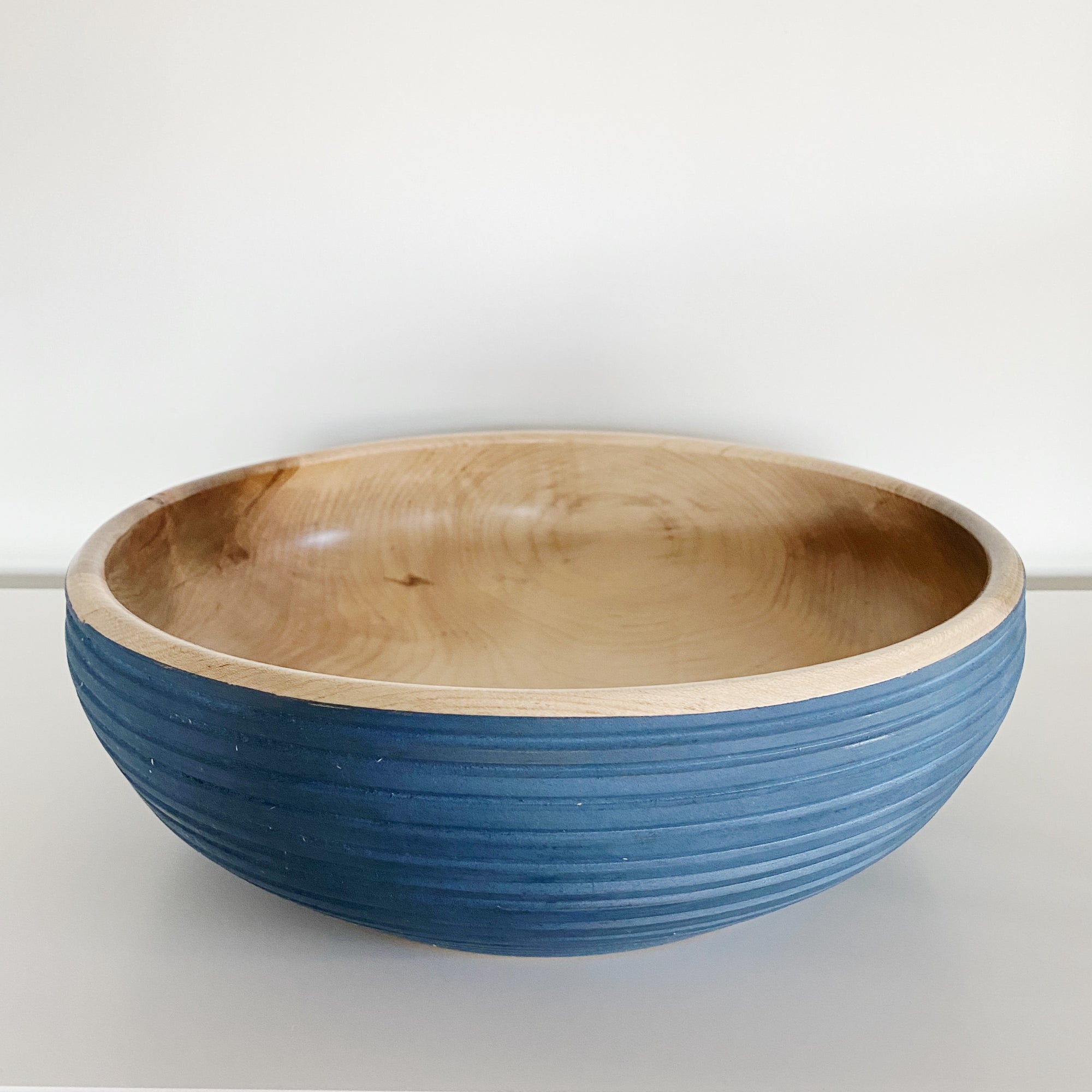 Indigo Maple Wood Bowls