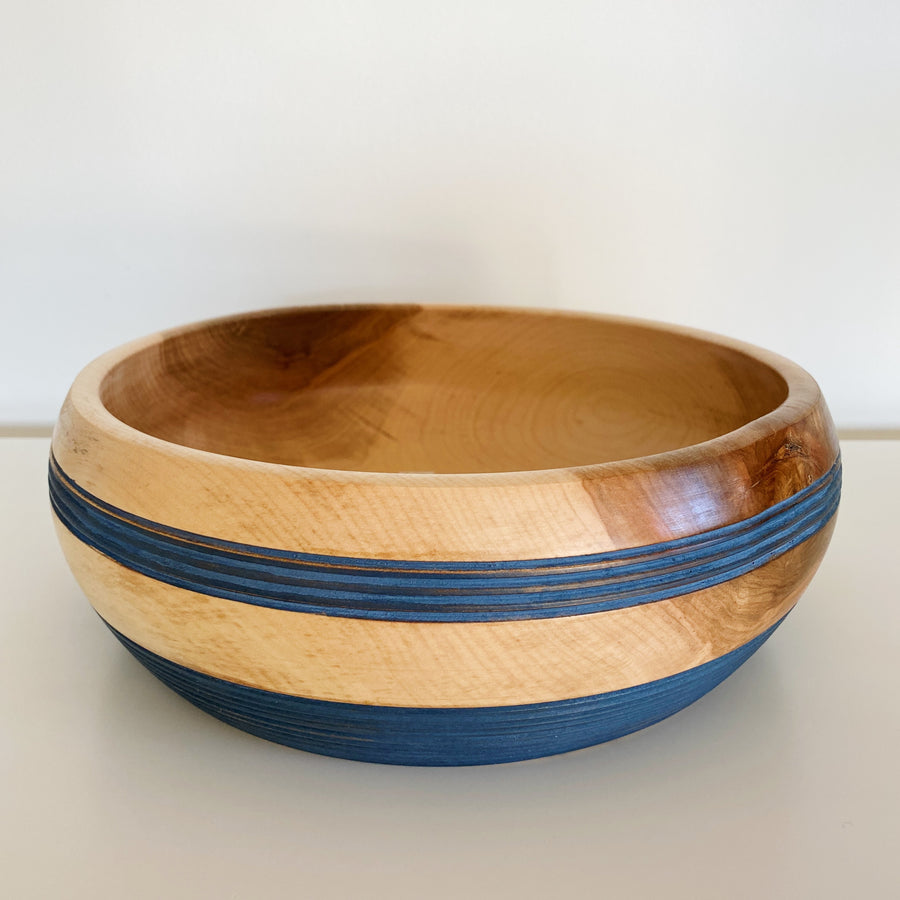 Indigo Maple Wood Bowls