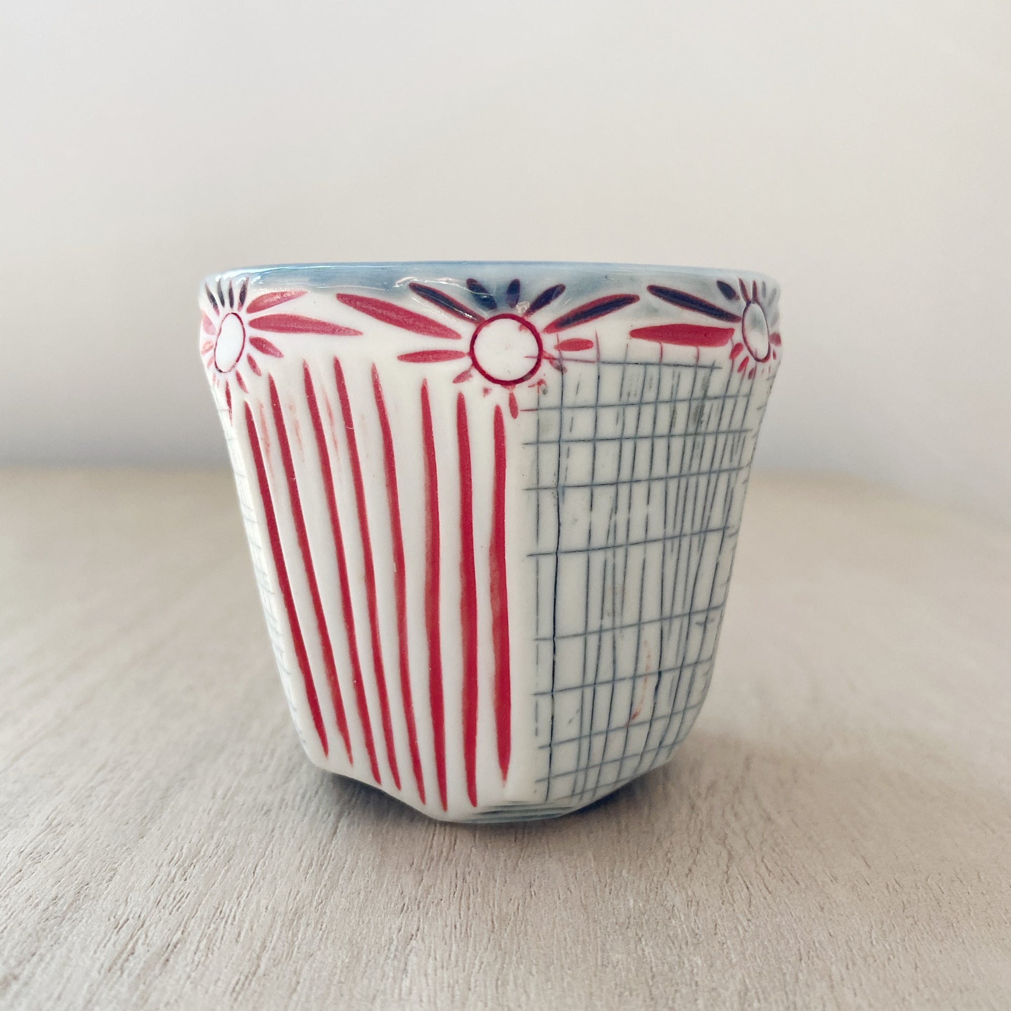Ceramic Red Sun Tumbler