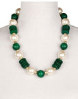 Grande Pearl Medium Green Necklace