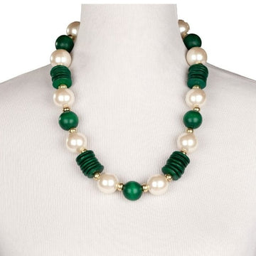 Grande Pearl Medium Green Necklace