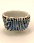 Tiny Bowl with Blue Stripes