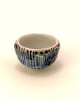 Tiny Bowl with Blue Stripes