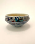 Tiny Bowl with Blue Squares