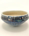 Tiny Bowl with Blue Squares