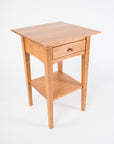 peaks point side table - handmade furniture - all american cherry - wood 