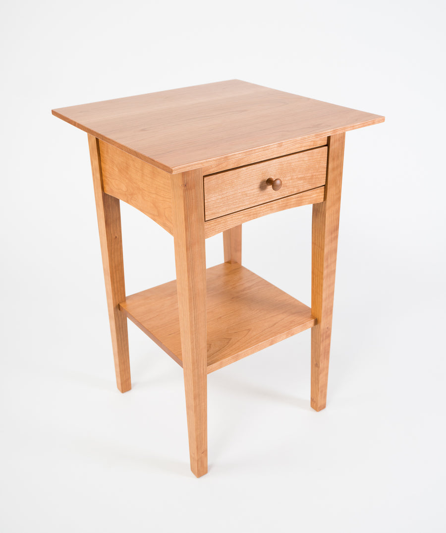 peaks point side table - handmade furniture - all american cherry - wood 