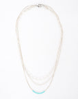 near and native delicate multi-strand necklace