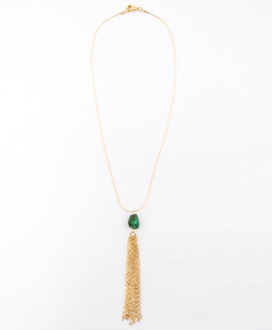 Turquoise + Gold Necklace
