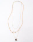 Triangle + Miyuki Bead Multi-Strand Necklace