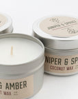 virgin coconut creme wax candles - Maine Made - home goods - gifts 