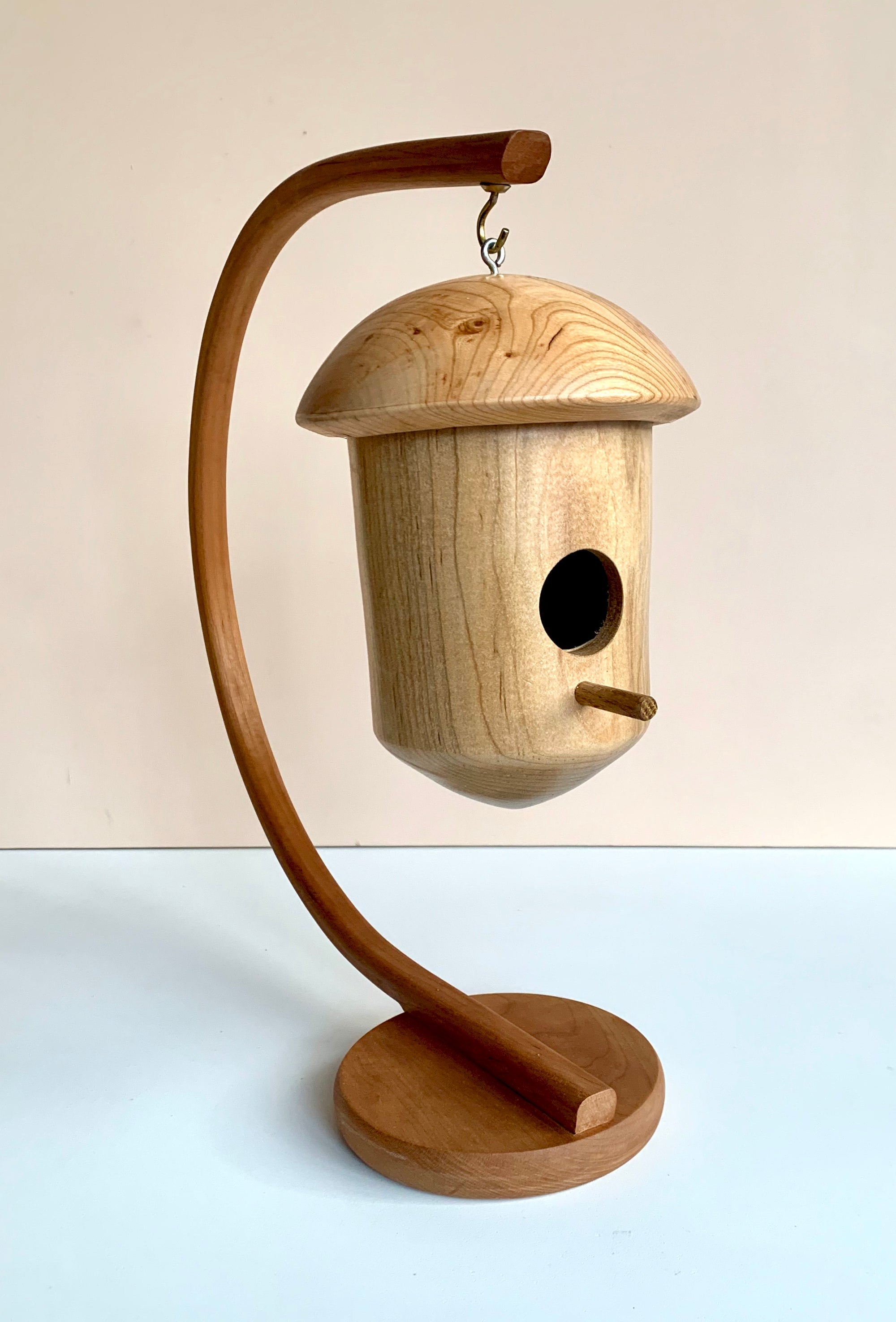 Birdhouse Wooden - round top