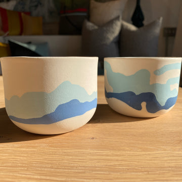 Blue Mountain Ceramic Cups