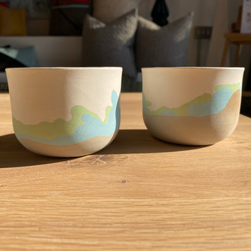Green Mountain Ceramic Cups