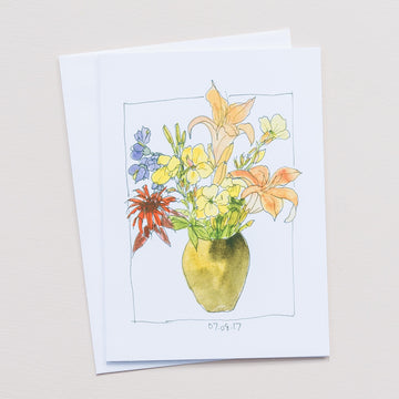 Floral Note Card | 7-8-17