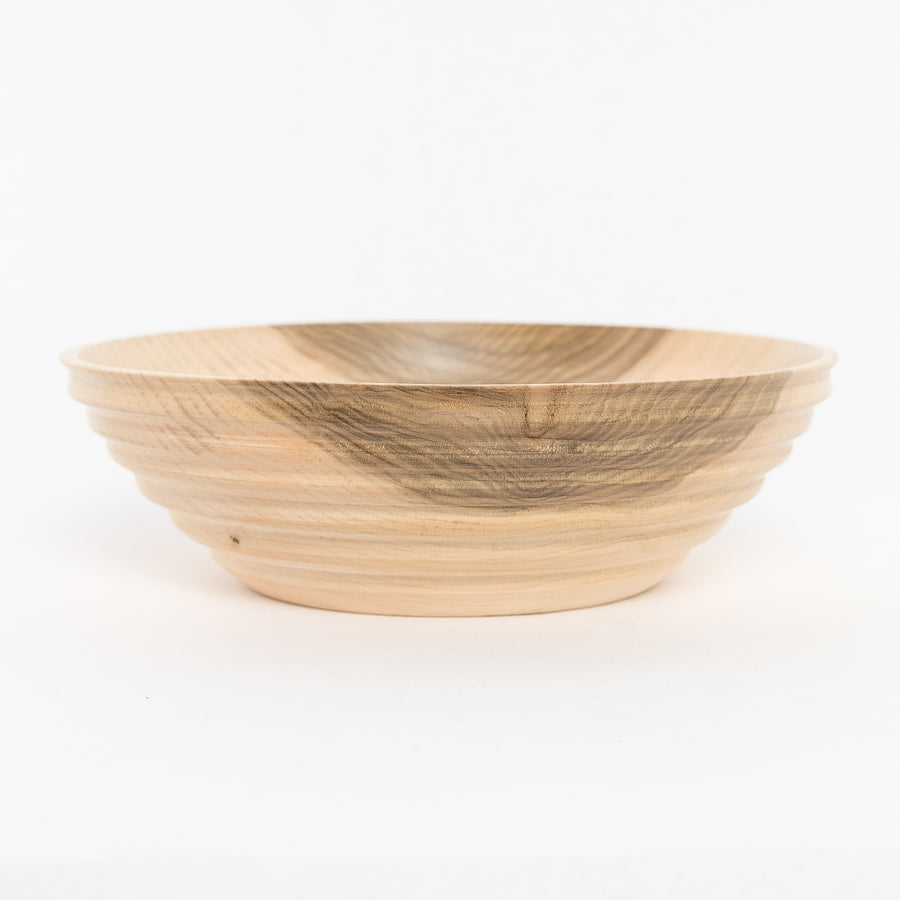 ridged maplewood bowl