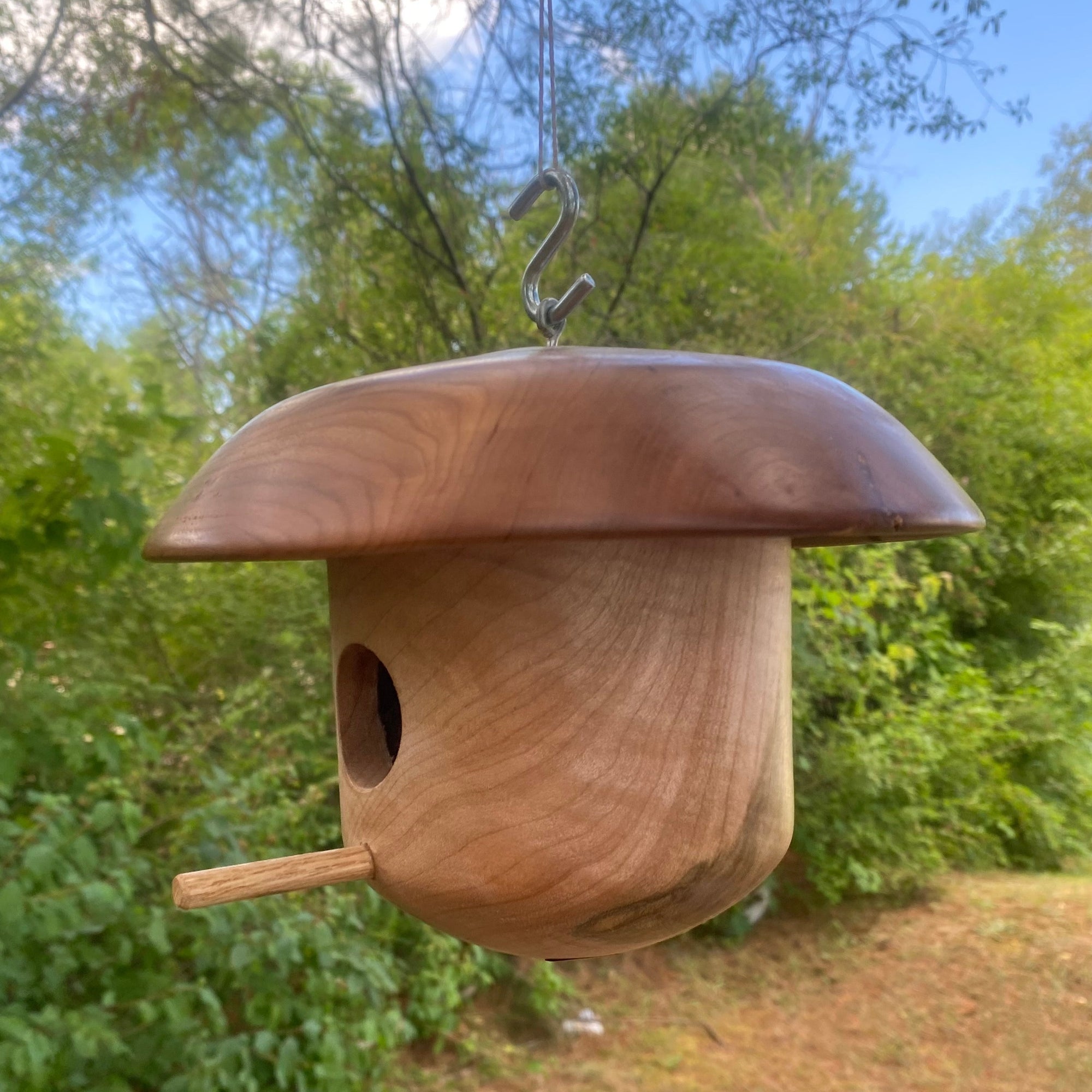 Birdhouse Wooden - round top