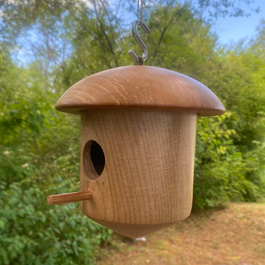 Birdhouse Wooden - round top