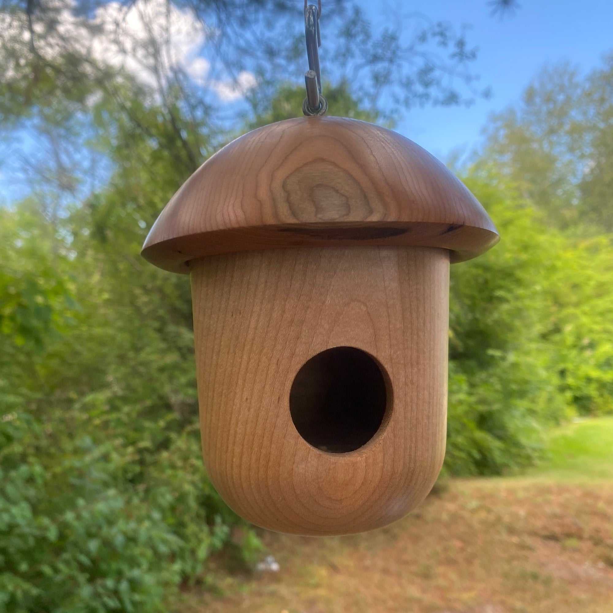 Birdhouse Wooden - round top