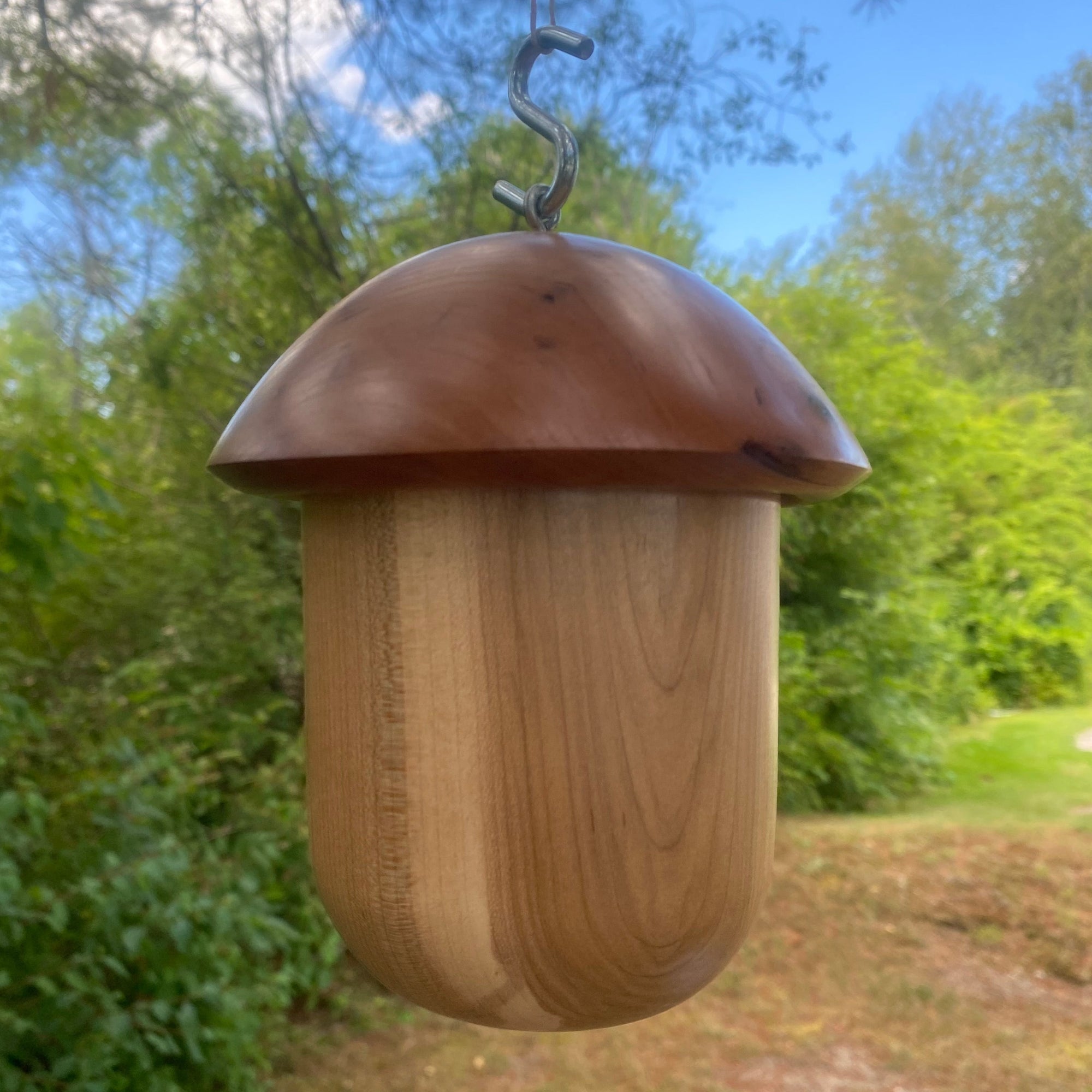 Birdhouse Wooden - round top