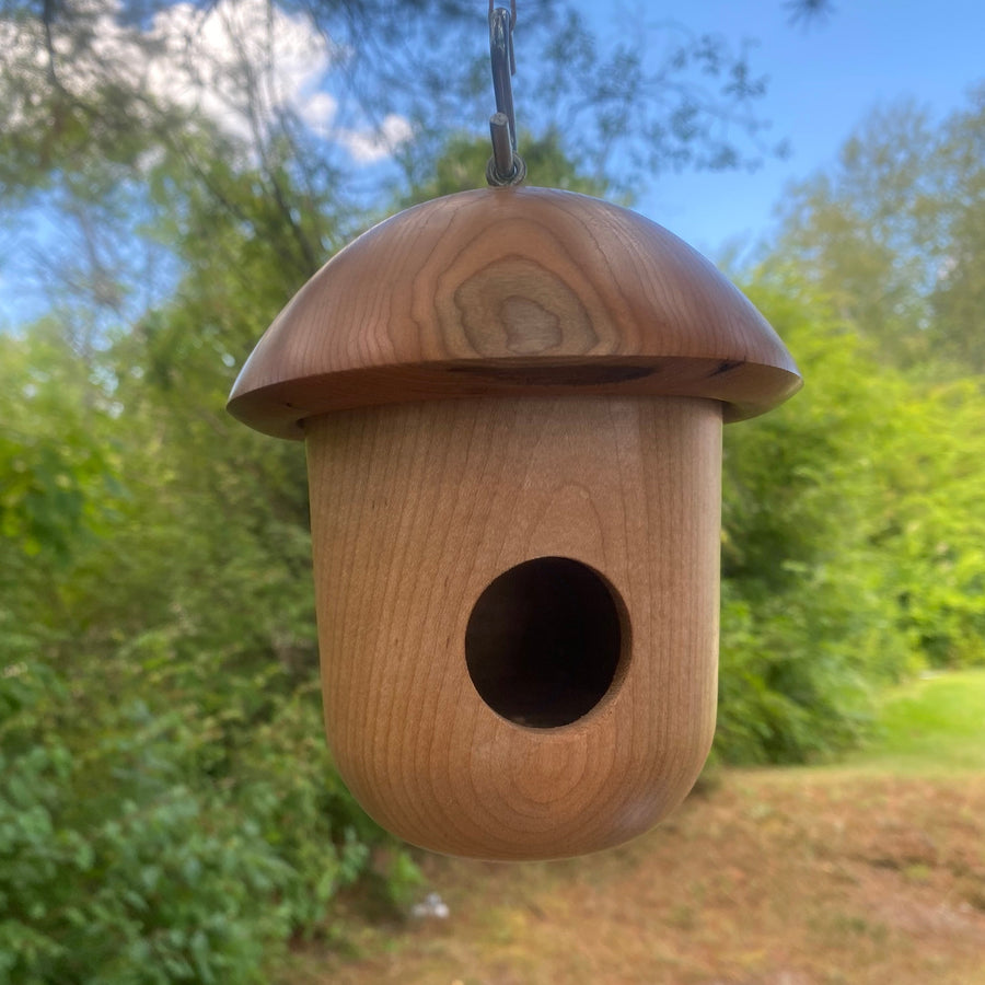 Birdhouse Wooden - round top